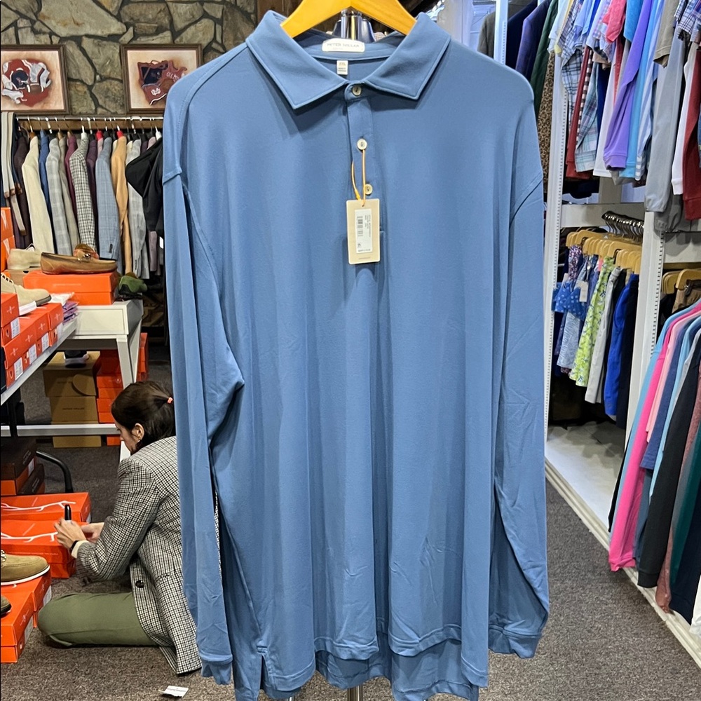 Peter Millar Classic Blue Polo Shirt